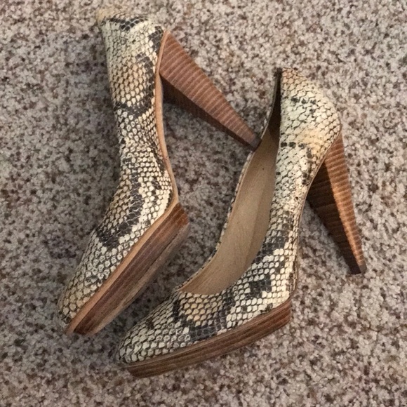 Python leather heels - Picture 4 of 7